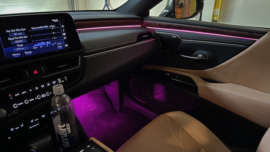 Ambient light installation on a 2019 Lexus LX . . #lexus #ambientlight # ambient #lights #auto #autodetailing #car #bostonmechanics