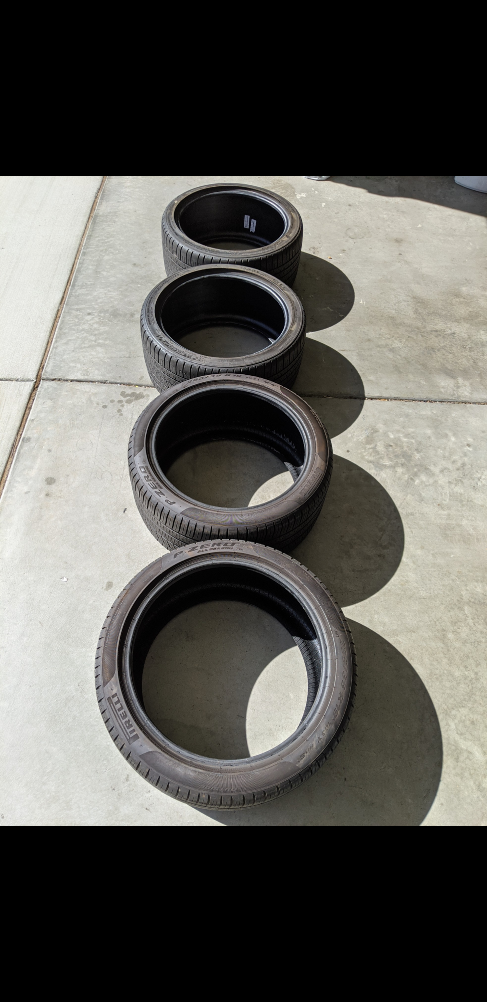 Wheels and Tires/Axles - $150.00-RCF rear tires(2)Pirelli P Pero ALL SEASON Plus Extra Load 285 / 35R 19 103Y - Used - 2015 to 2020 Lexus RC F - Temecula, CA 92592, United States