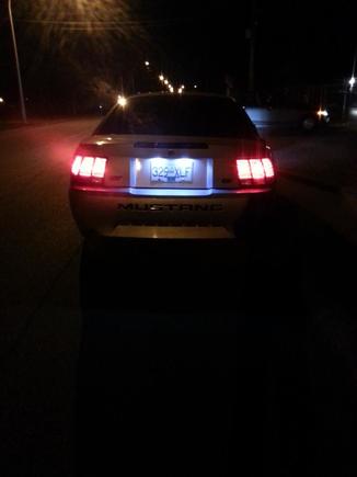 LED license plates looks awesome! Bad thing cops can see you a mile away..