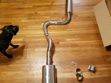 Exhaust cat-back mocked up