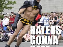 haters gonna hate gay batman