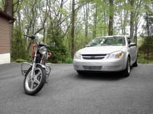 bike and car