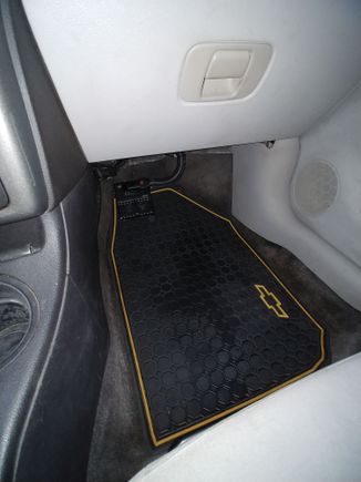 I felt bad cutting into these floor mats but turned out alright I think.