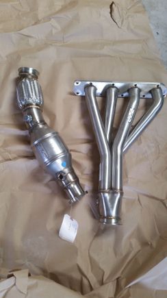 Decided I wanted a little better flow than stock exhaust manifold.
