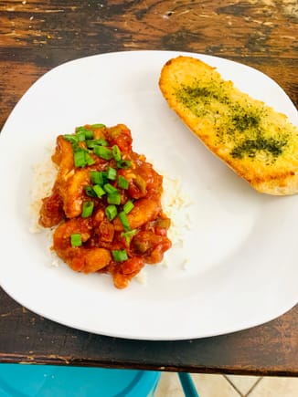 Vegan Shrimp Creole With French Bread