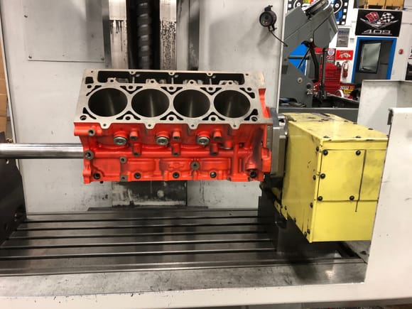 Is there anything sweeter than seeing the LSX block sitting in the CNC mashine???