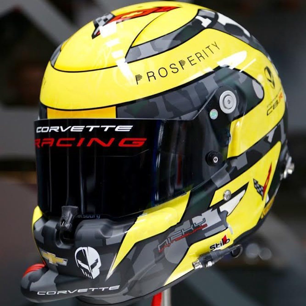 Corvette Racing ☆☆☆ 《New Design》Corvette C8.R driver's helmet