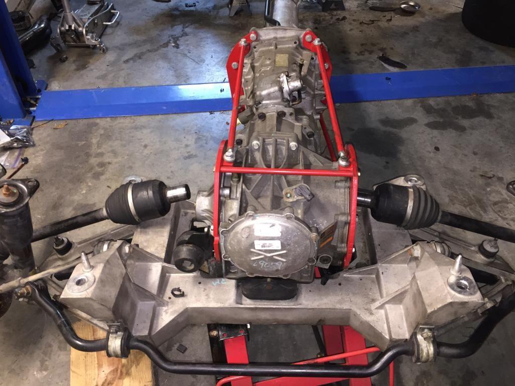 T56 Trans and 3 rib 3.42 diff with DTE brace and rear cradle For Sale CorvetteForum