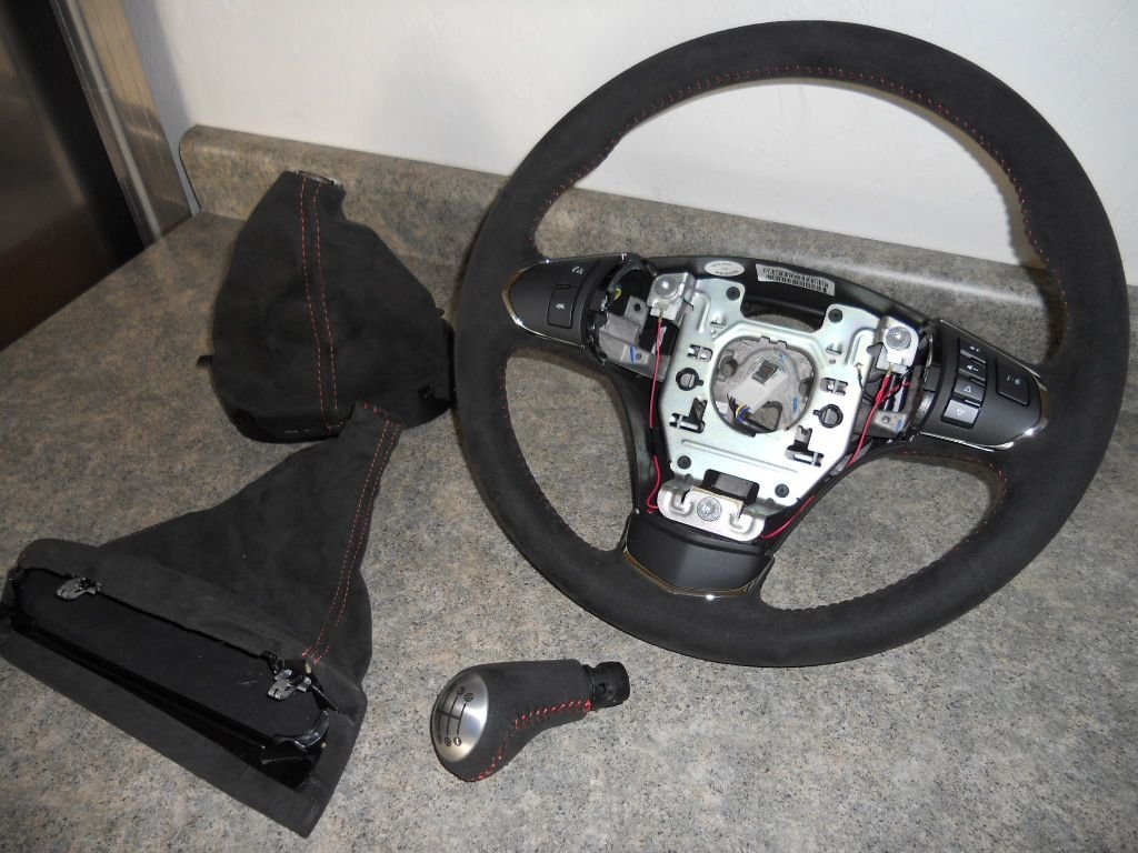 SOLD 2012 suede steering wheel, shifter, boot f/s CorvetteForum