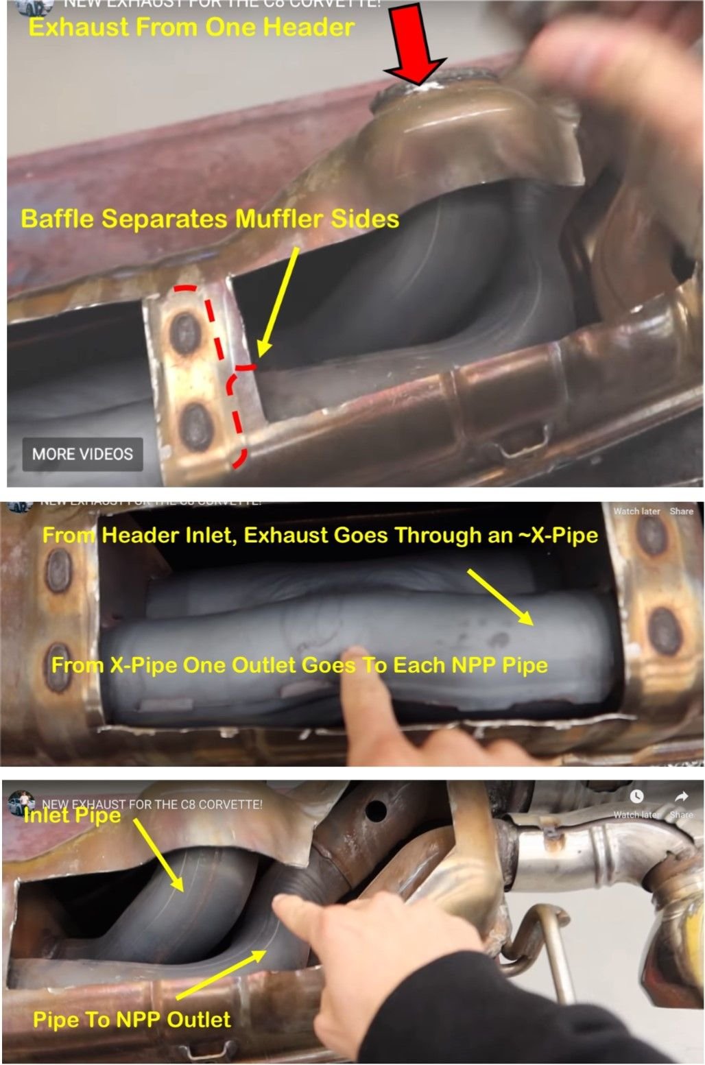NPP exhaust dissected! CorvetteForum Chevrolet Corvette Forum