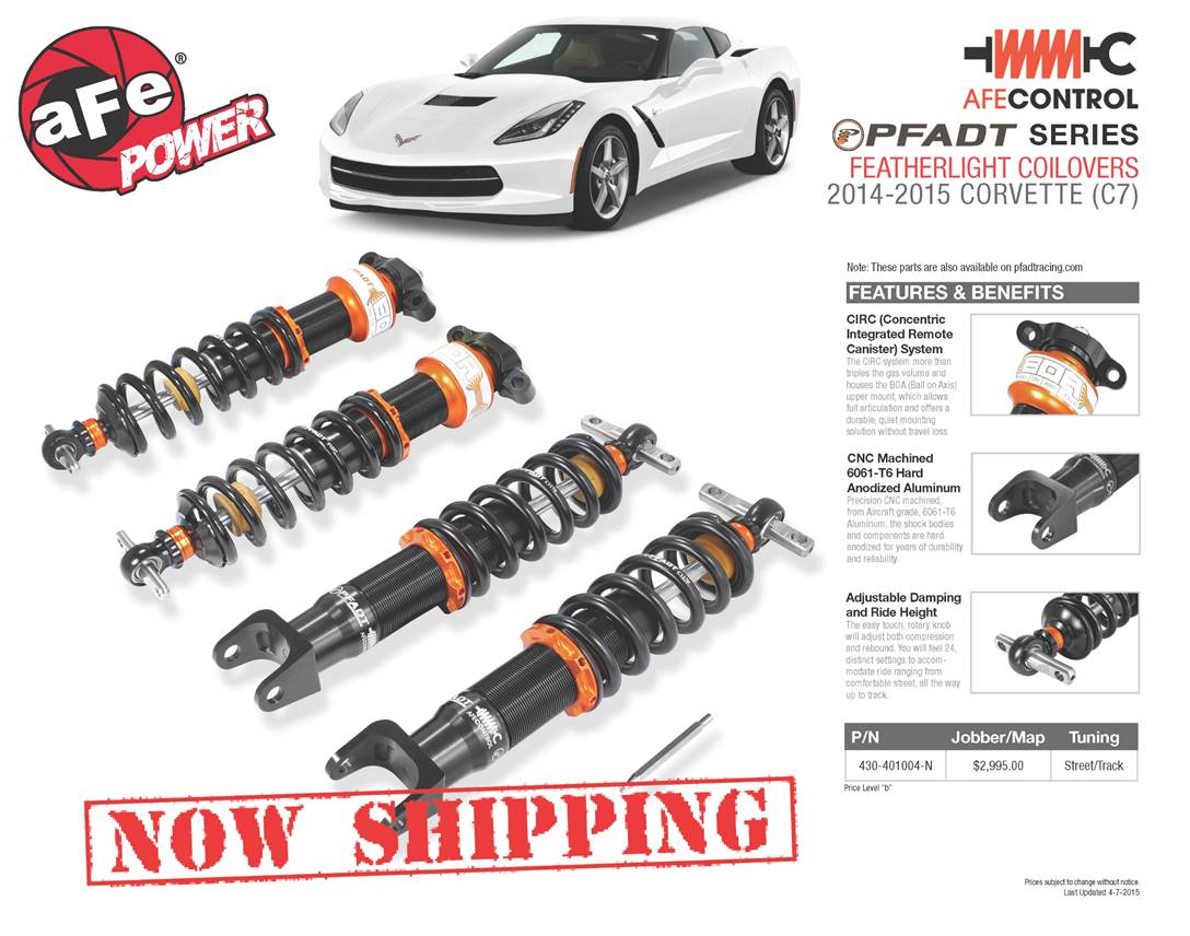 aFe PFADT Series Front & Rear Sway Bar Set | Chevrolet Corvette (C7) (14-15) (440-401003-N) main image 1