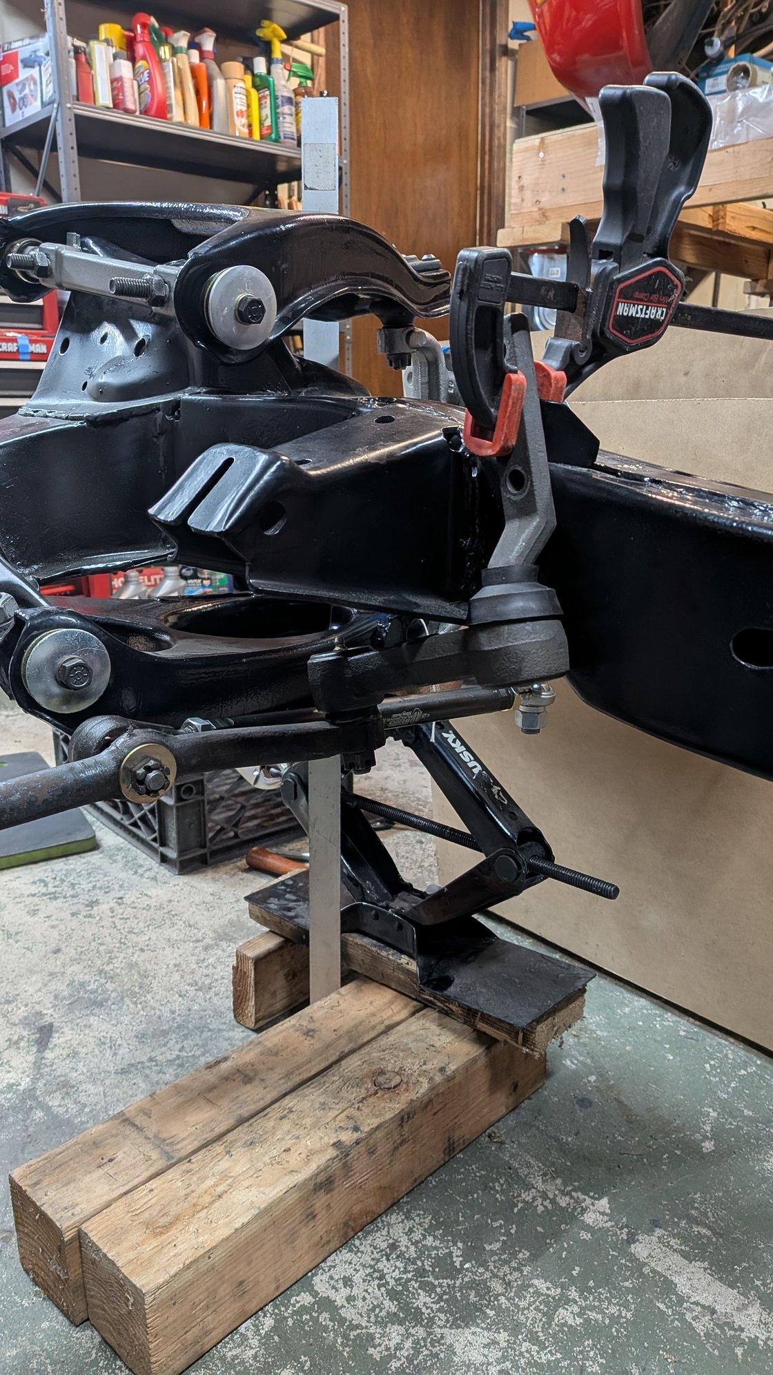 I moved the idler arm up as far as it would go, and raised the centerlink 0.875
