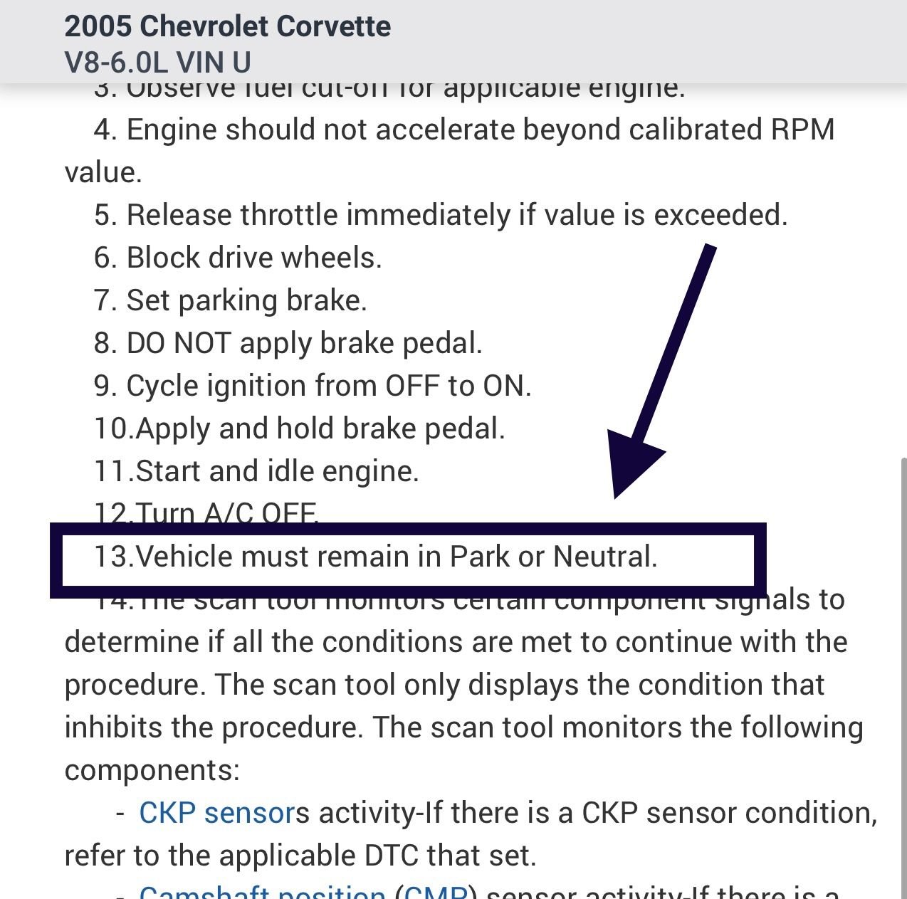 procedure for Throttle position relearn? CorvetteForum Chevrolet