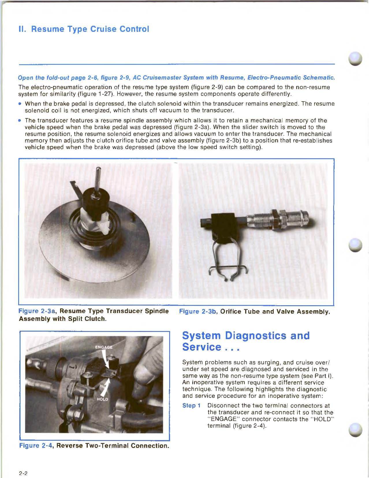 Cruise Control Troubleshooting Vacuum Part identification