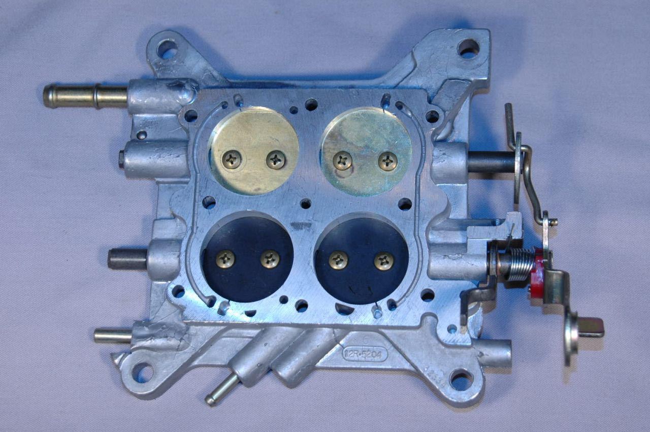 Chicago Corvette picture of throttle plate assembly for Holley #3367, 3370 carburetors