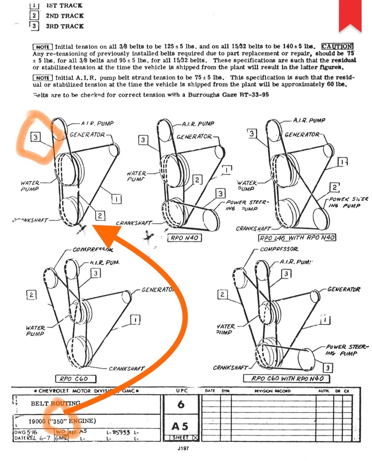 Marked up on my digital A.I.M. I�m running the same set-up: no A.I.R. pump (smog), no A/C, no P/S 