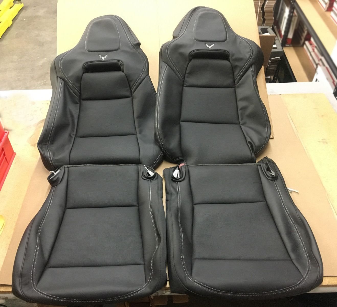 FS (For Sale) GM OEM C7 2LT Black Leather Seat Covers New