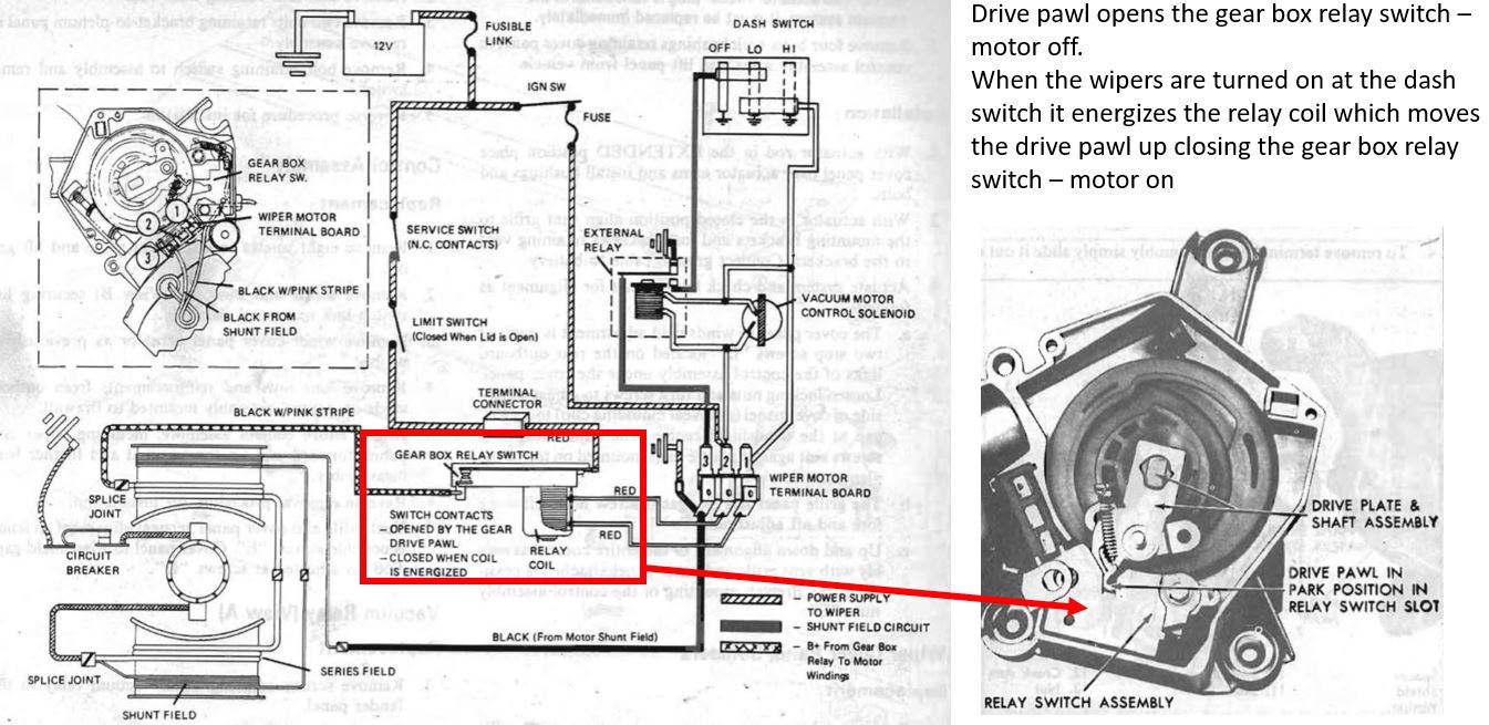 1972 Wiper motor connections - CorvetteForum - Chevrolet Corvette Forum