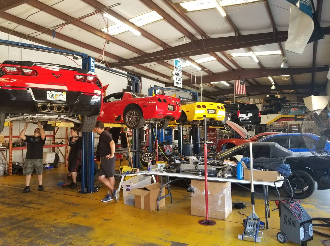 shops for LS7 oil change in Tampa/Clearwater/St Pete