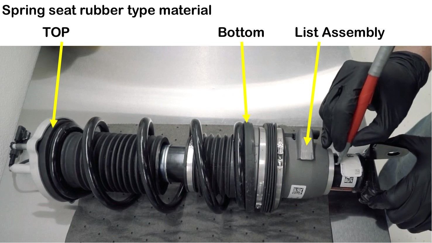Front suspension creaking noise from speed bump at slow speed