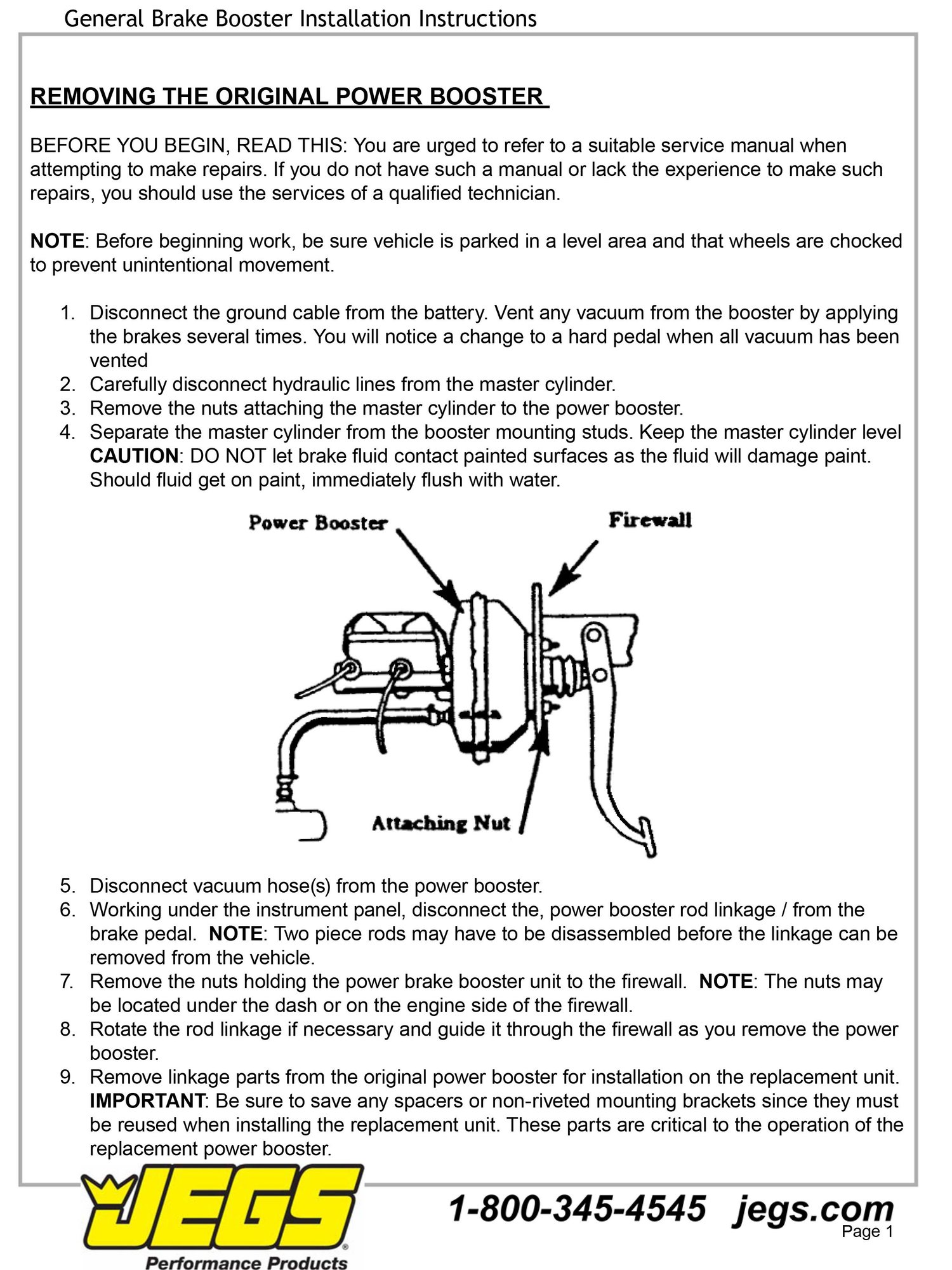 Adjust brake booster rod CorvetteForum Chevrolet Corvette Forum Discussion