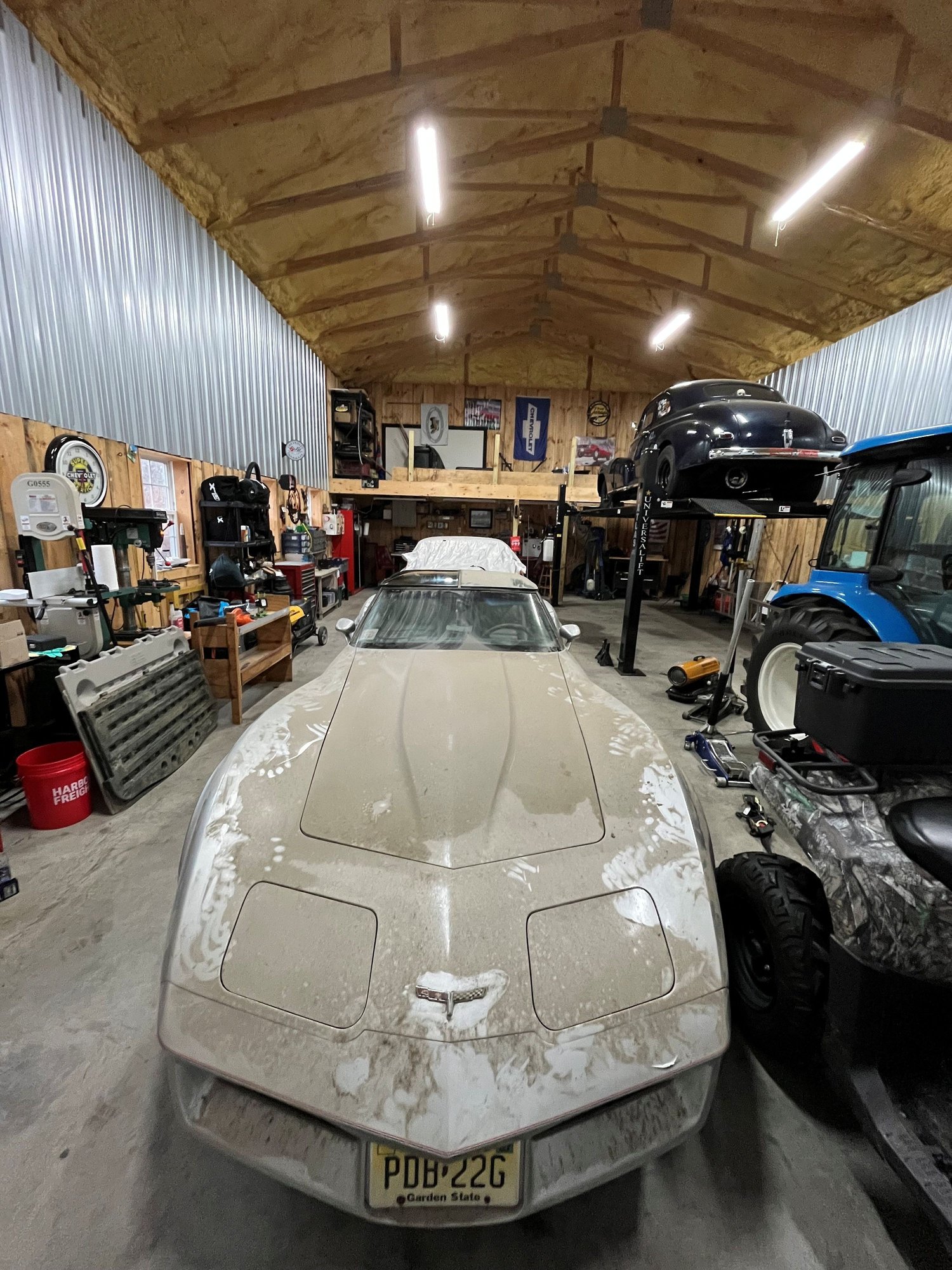 Too cold and snowy to wash her yet!