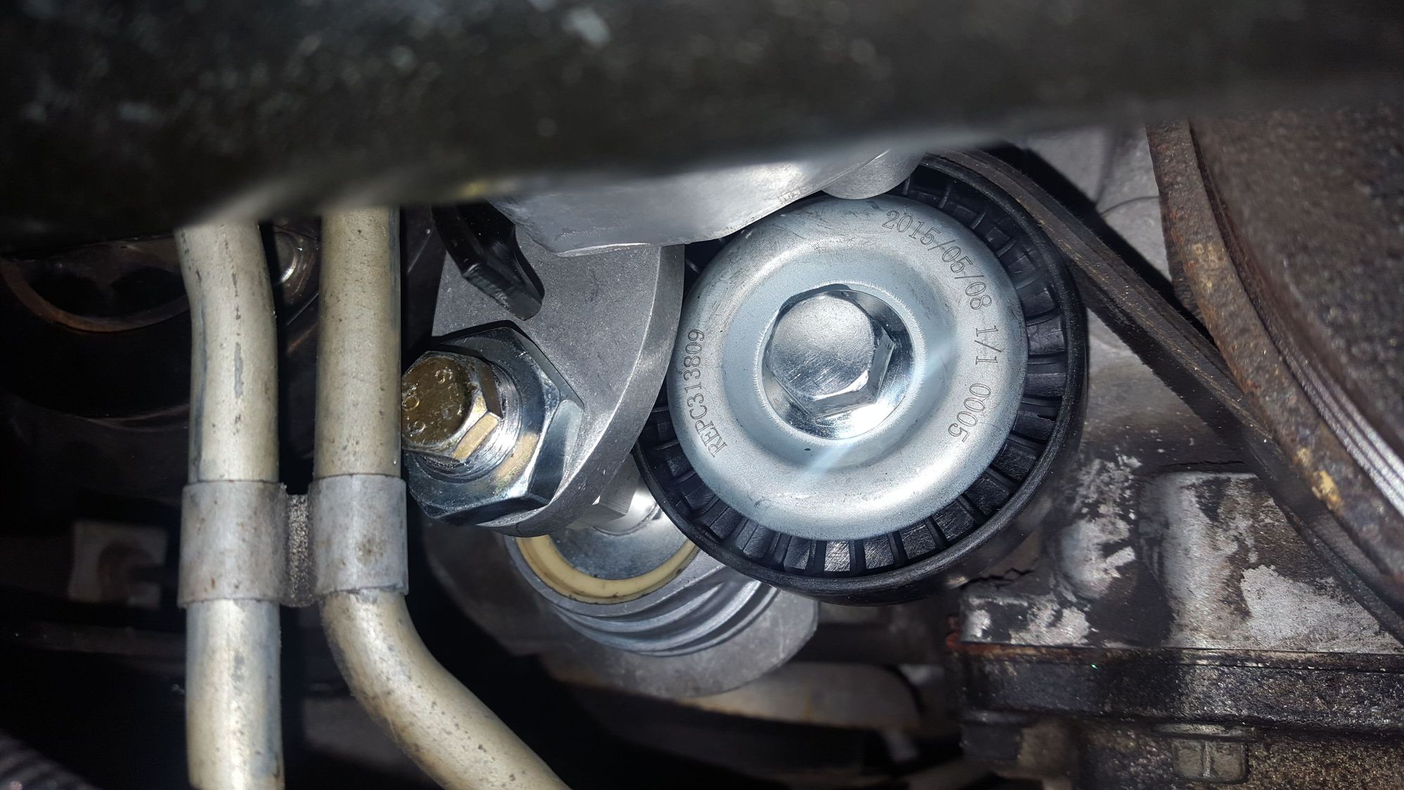 Ecs ac bracket and tensioner question. CorvetteForum Chevrolet