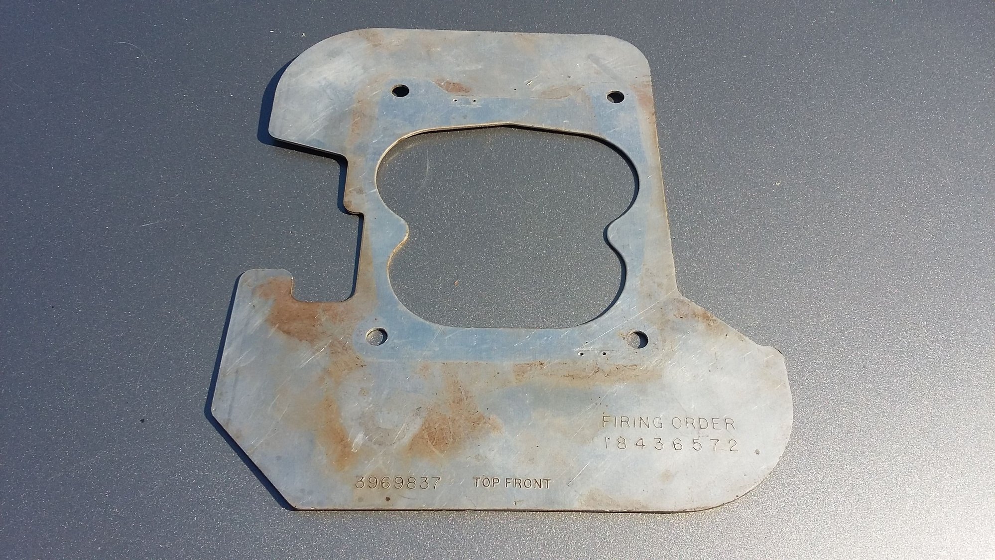 1/4" Carburetor Heat Insulator Gasket CorvetteForum Chevrolet