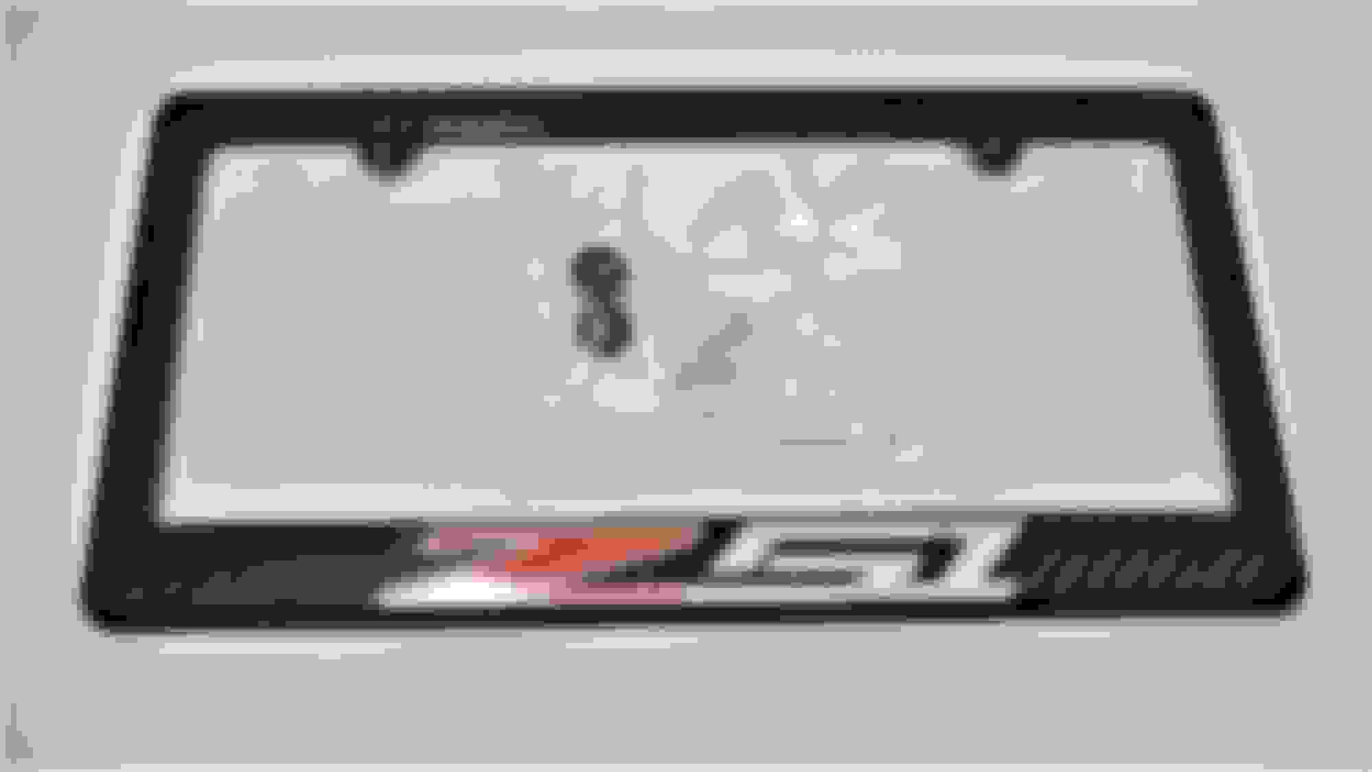 FS Carbon Fiber Z51 License Plate Frame CorvetteForum Chevrolet
