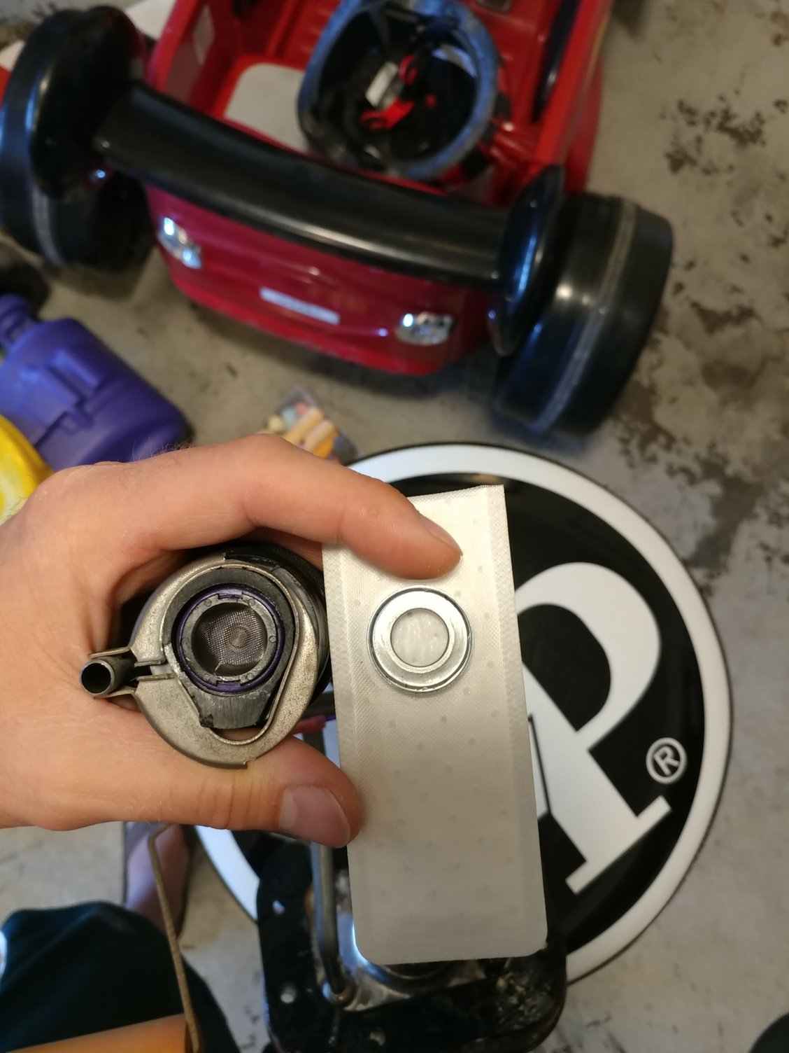 Fuel pump strainer sock sock install CorvetteForum Chevrolet