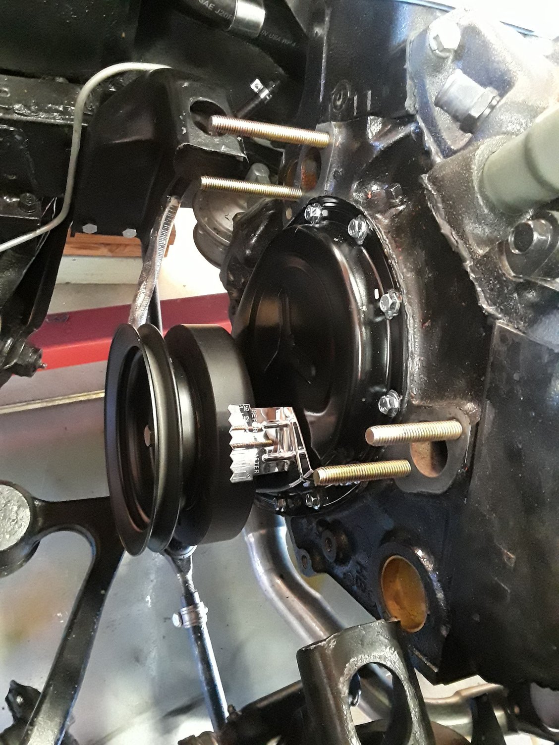 C1 Water pump/engine mount studs vs. bolts. CorvetteForum Chevrolet