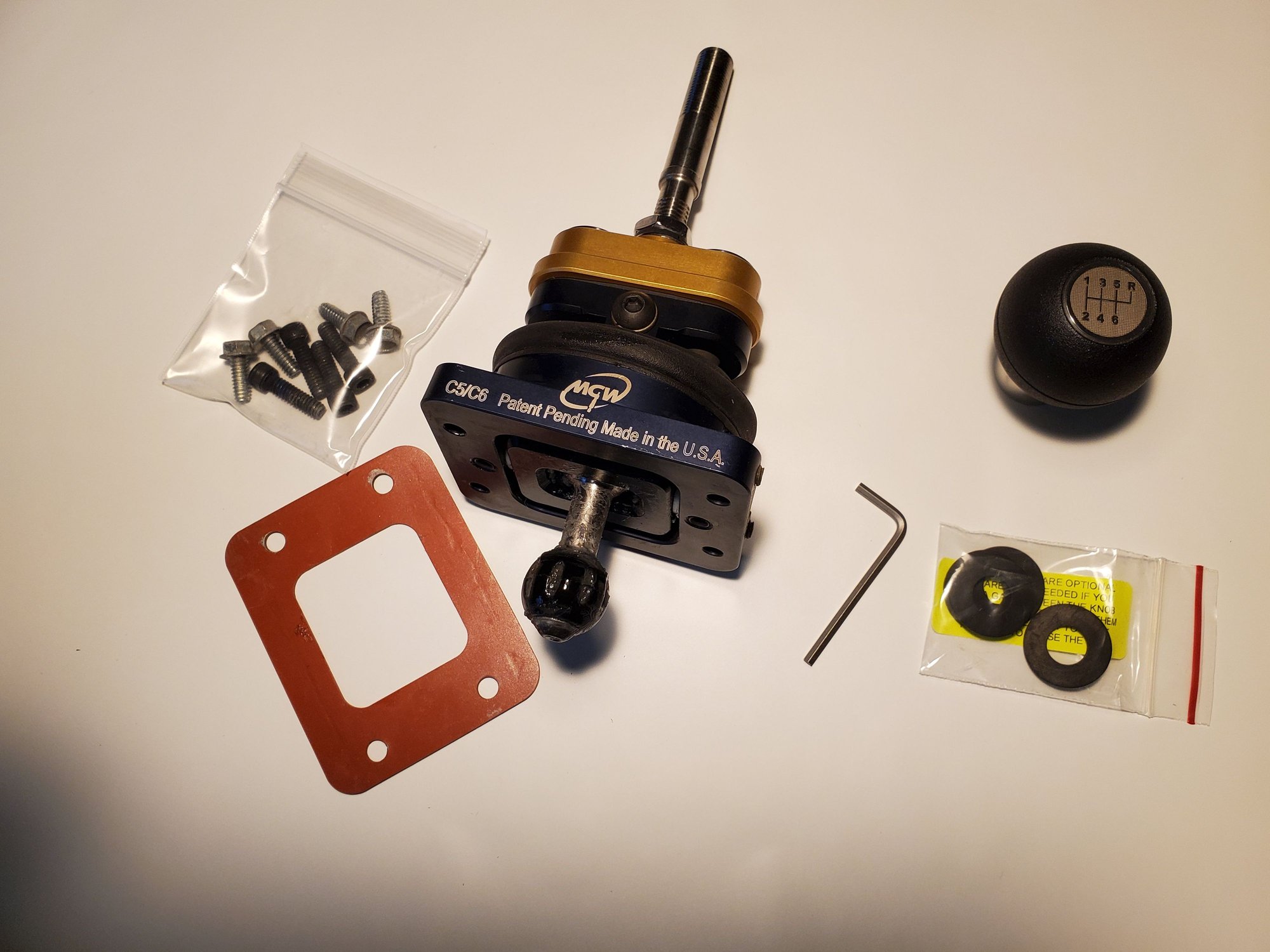 FS (For Sale) MGW short throw shifter with Gripper Knob. C5/C6