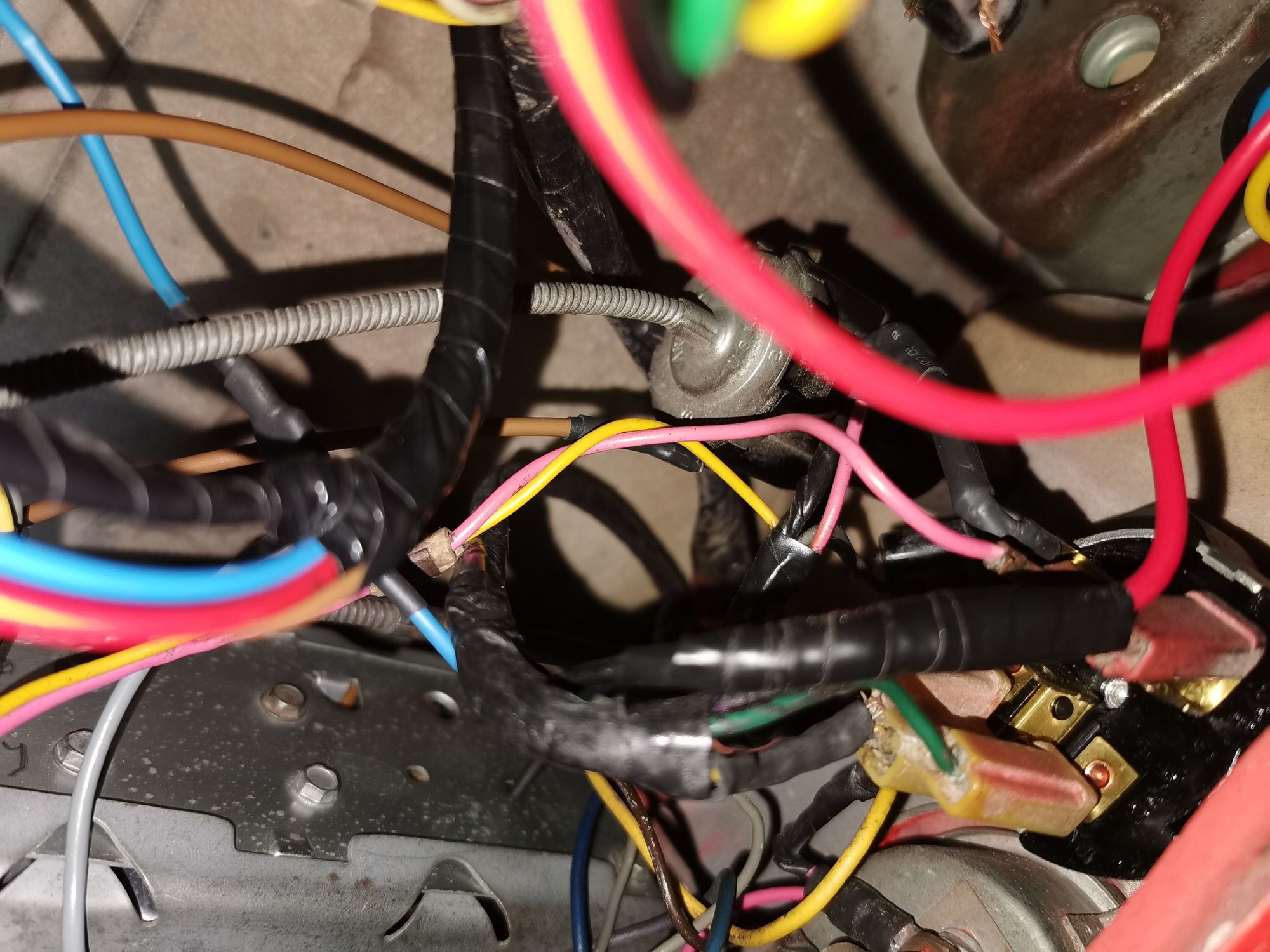 C1 Wiring for heater...working under the dash is So MUCH FUN