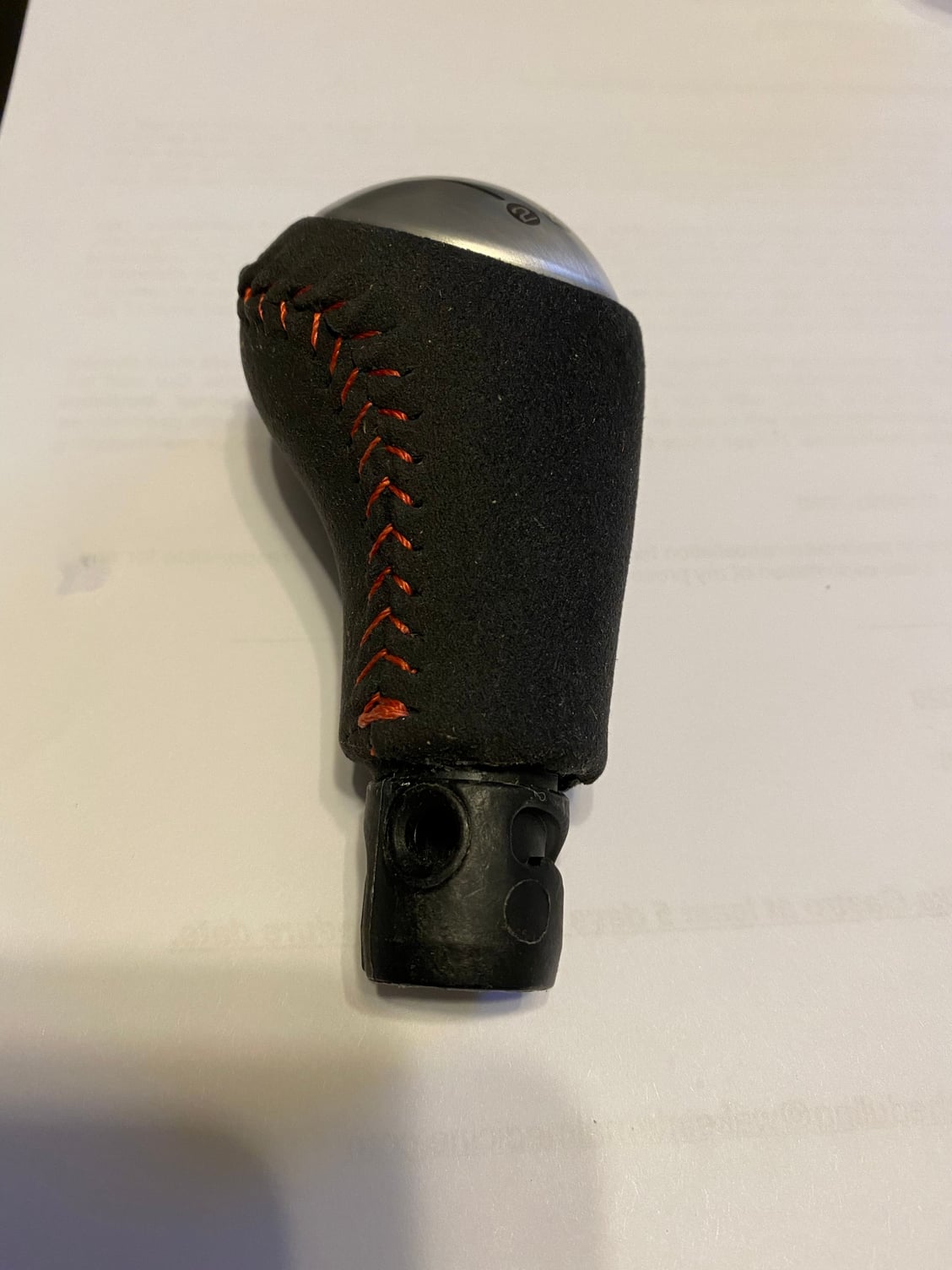 FS (For Sale) FS: Centennial Edition Suede Shift Knob with Red ...