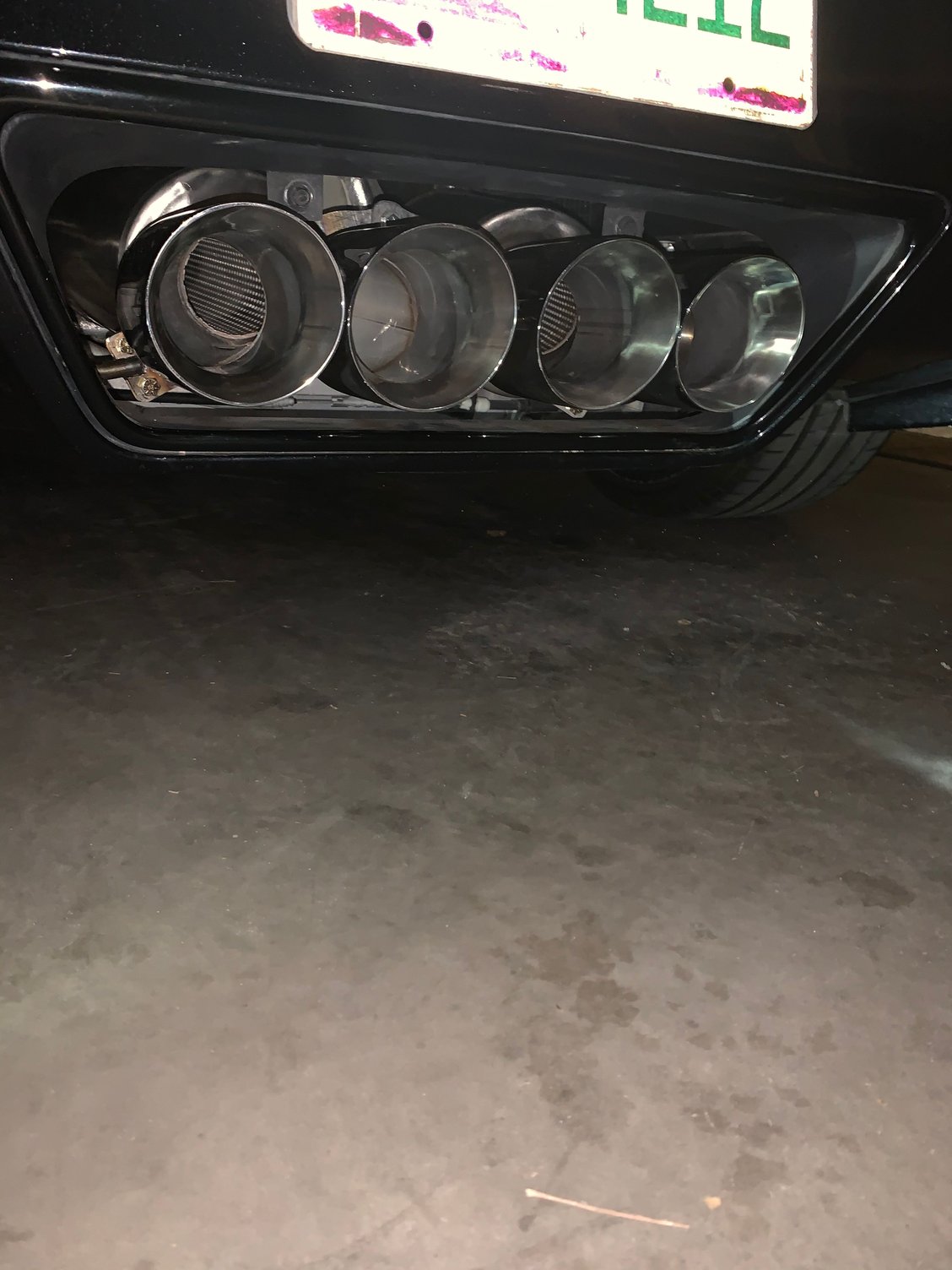 Borla Exhaust Black Chrome Fade CorvetteForum Chevrolet Corvette