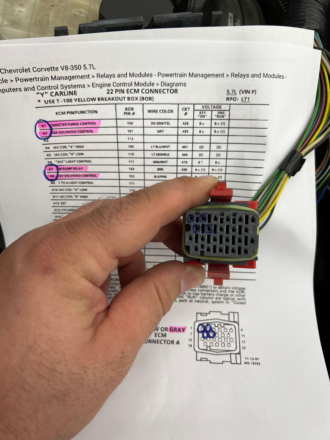 1992 Quad Driver Module Diagnose with Tech 2 CorvetteForum