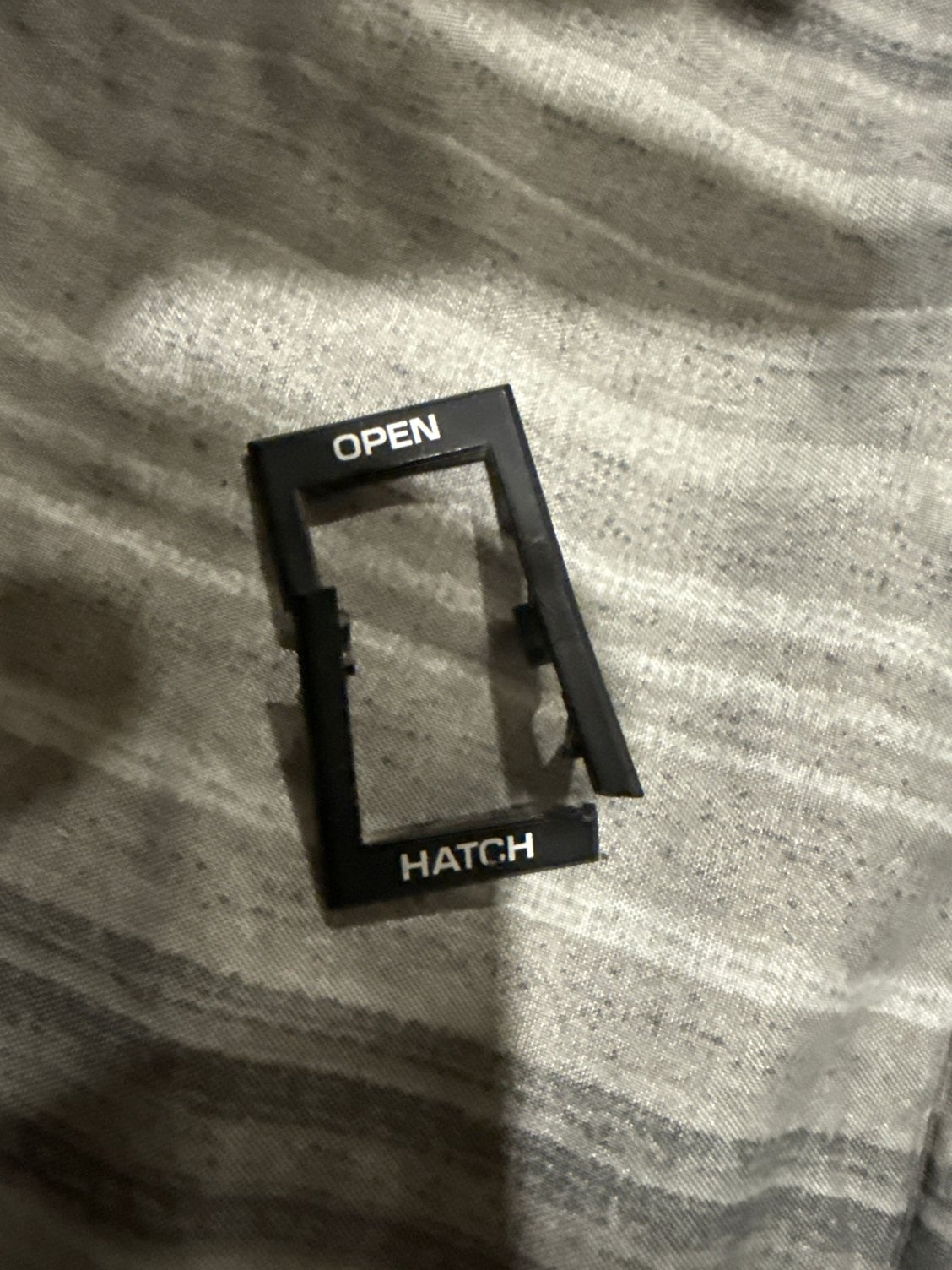 Face plate have a part number or do I have to buy the whole hatch switch ? 
