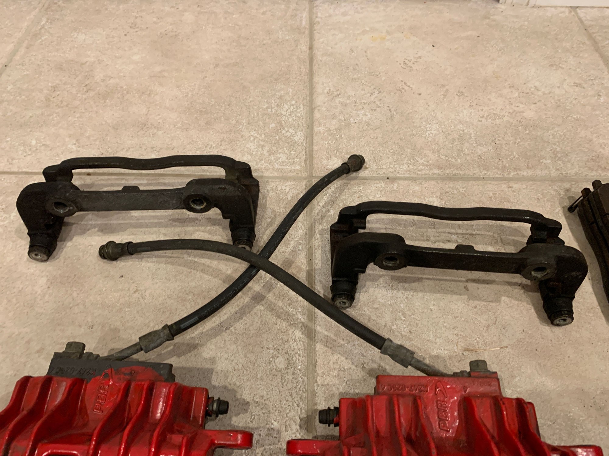 FS (For Sale) C5 Z06 style red brake calipers with pads and brackets