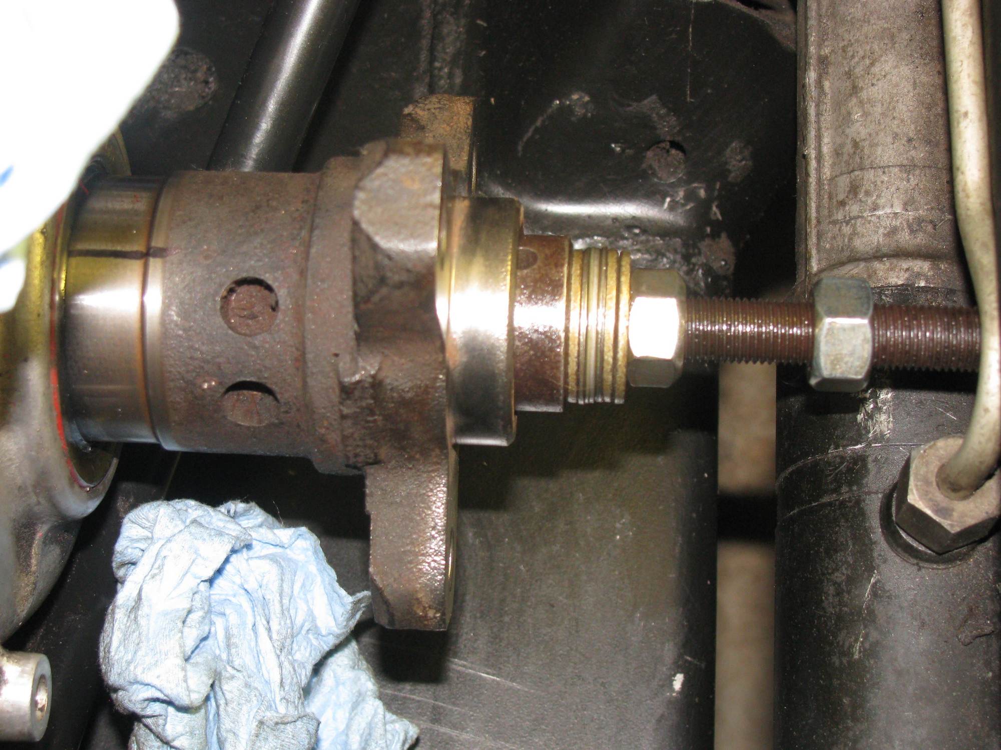 Home made LT1 balancer hub installer CorvetteForum Chevrolet