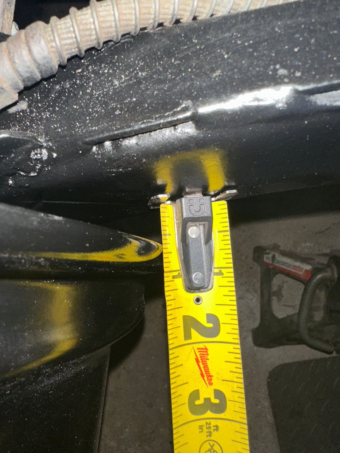 With 5mm spacer wheel to trailing arm