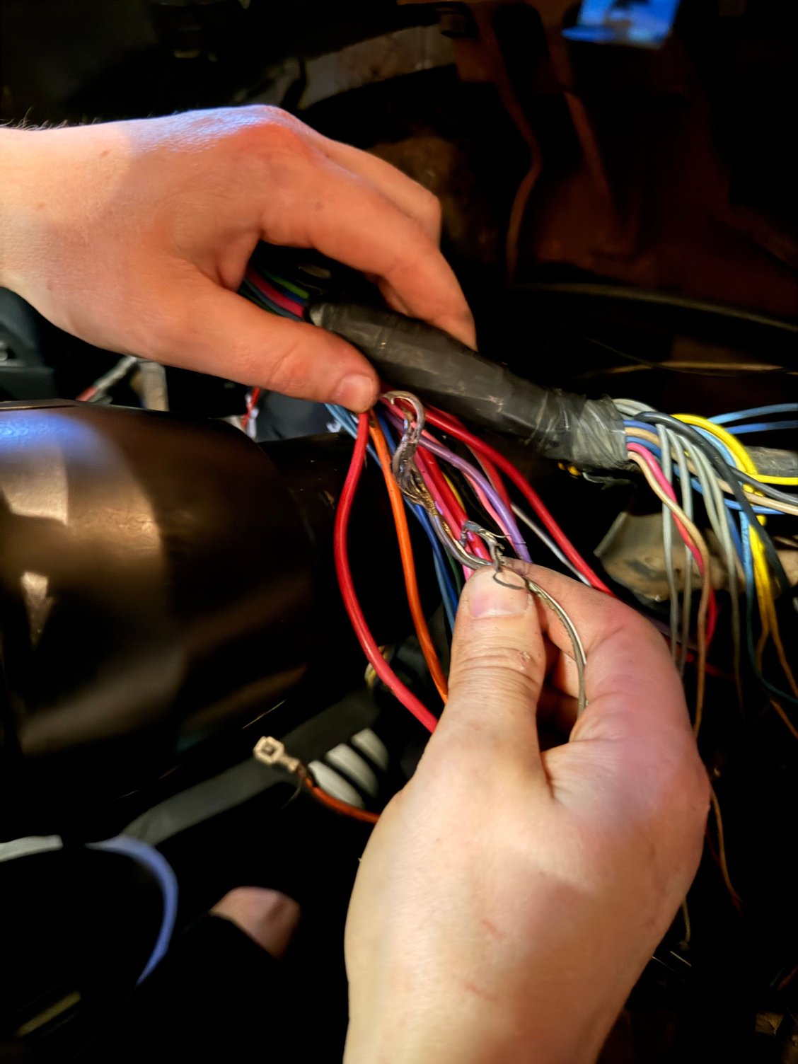 Melted cable 