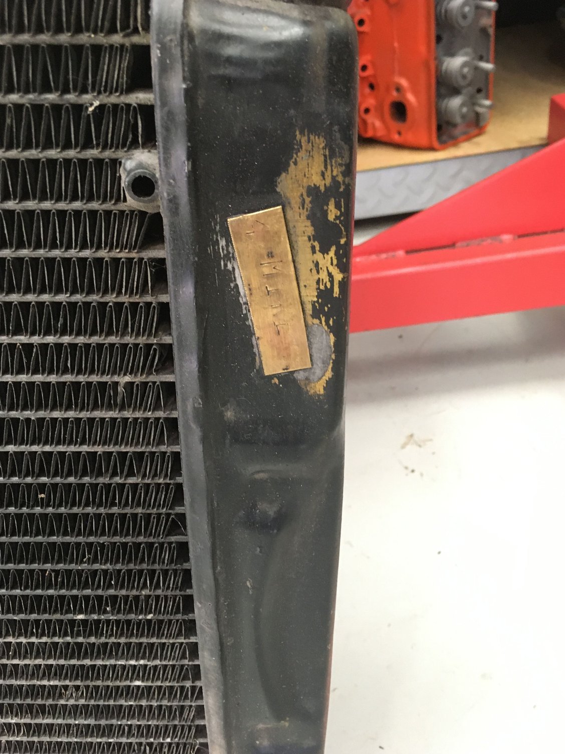 C1 radiator aluminum 61 factory or something else - CorvetteForum ...