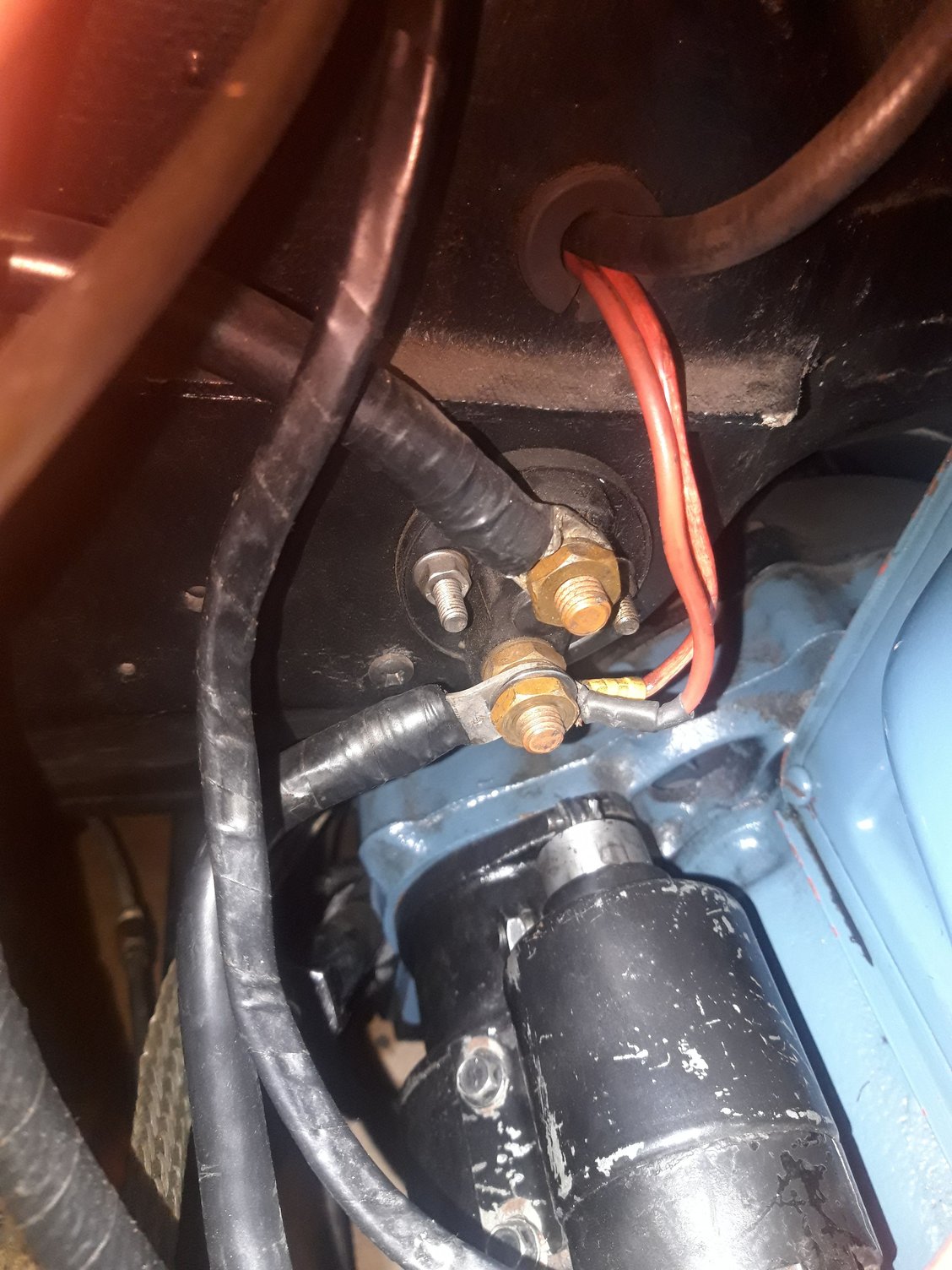 1954 corvette Starter relay location CorvetteForum Chevrolet