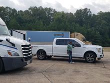 Had to stop at a rest stop. Don't know what I'd of done with out my co drivers help.