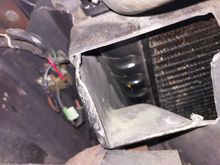 The opening is to the radiator, not to cool air!!!