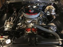 The engine in its current form 
The sticker is off by 100 cubic inches 
