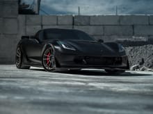 black corvette c7 z06 forge wheels brixton forged m53 ultrasport 1-piece brushed smoke black matte clear 19x10 and 20x12