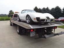 Before the work starts coming off flat bed