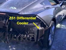 On Z51 Passenger vent is Functional and Brings Air to Differential Cooler.