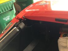 The stainless steel round receiver is where the special screw is inserted through the hardtop bracket, vendors sell theses parts